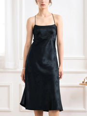 Henley Butterfly Dark Pattern Sling Dress