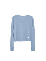 Dayana Round Neck 100% Wool Cardigan