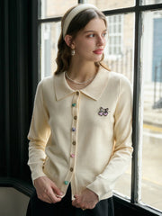 Rosalie Peter Pan Collar Button Cardigan