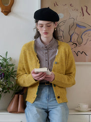 Makenzie V-Neck Wool Cardigan