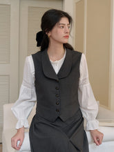 Elora Turndown Collar Layered Vest