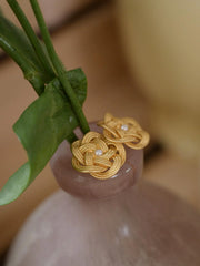 Macaron Retro Gold Earrings