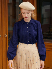 Tobey Navy Blue Blouse