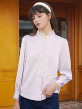 Margaret Elegant Lace Patchwork Blouse