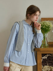 Kennedi Peter Pan Collar 100% Cotton Shirt