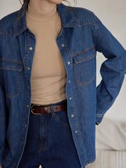 Layla Blue Denim Shirt