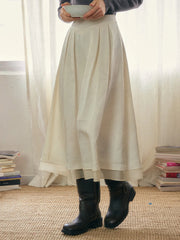 Mackenzie A-Line Jacquard Skirt