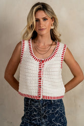Malia Knit Tank in Ivory