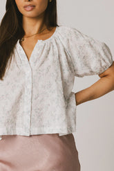 Peni Floral Blouse in Lavender