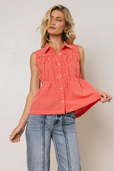 Lea Gingham Blouse