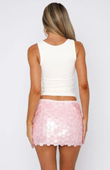 Ariel Mini Skirt Pink Shell