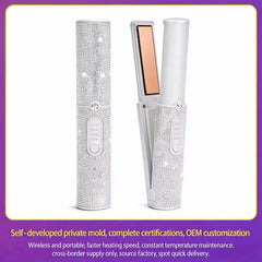 Wireless Cordless Hair Straightener 5000mAh Portable Flat Iron
