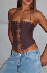 Make You My Lover Bustier Chocolate