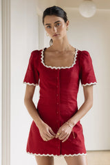 Aubrey Ric Rac Mini Dress