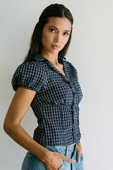 Bethany Plaid Blouse