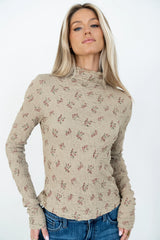 Marty Floral Textured Top