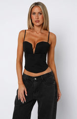 Love Is All Around Bustier Black