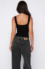 Horizon Heat Tank Top Black