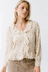 Monty Floral Ruffle Top