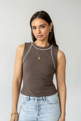 Emely Contrast Tank Top