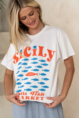 Sicily Oversized Graphic Tee