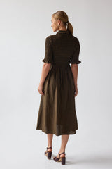 Jonas Gingham Midi Dress