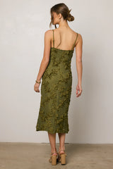 Cyrus Textured Midi Dress
