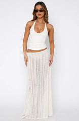 Beach Bound Maxi Skirt Pearl