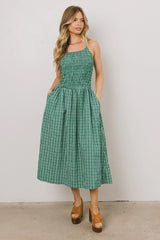 Reid Plaid Midi Dress
