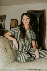 Ireland Striped Top in Green