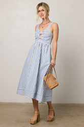 Archie Striped Midi Dress