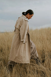 Rachel Trench Coat in Tan