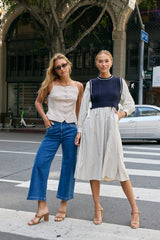 Helaina Button Front Top