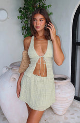 Hold Out Mini Skirt Matcha