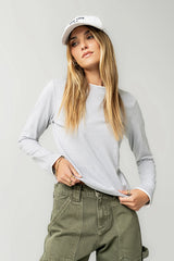 Destiny Double Layer Top in Grey