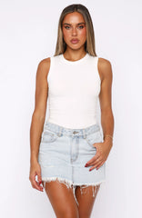 Amelia Denim Mini Skirt Glacier Blue