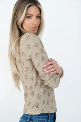 Marty Floral Textured Top