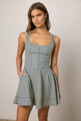Salem Striped Mini Dress