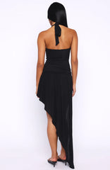Too Sweet To Stay Midi Dress Black