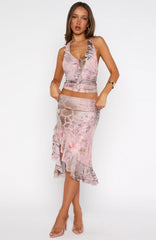 Let It Breathe Midi Skirt Paisley Dreams
