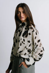 Camille Sheer Blouse in Ivory