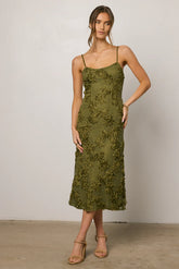 Cyrus Textured Midi Dress