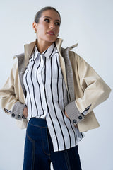 Ronie Striped Button Up