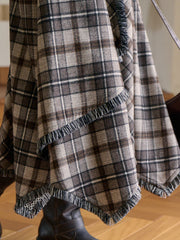 Whitley Plaid Wool Skirt
