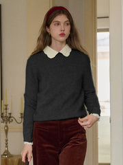 Izabella Round Neck Wool Sweater