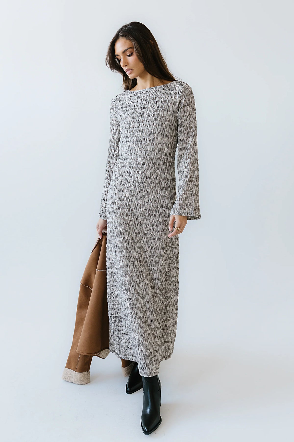 Lennon Textured Maxi Dress