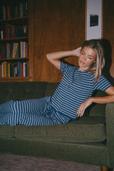 Ireland Striped Top in Blue
