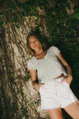 Laney Relaxed Blouse in Sage