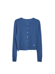 Dayana Round Neck 100% Wool Cardigan