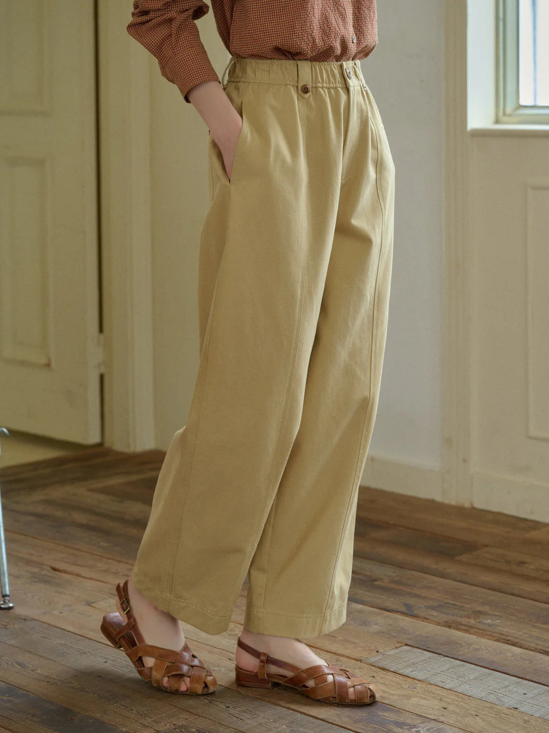 Maggie Lyocell Cotton Carrot Trousers